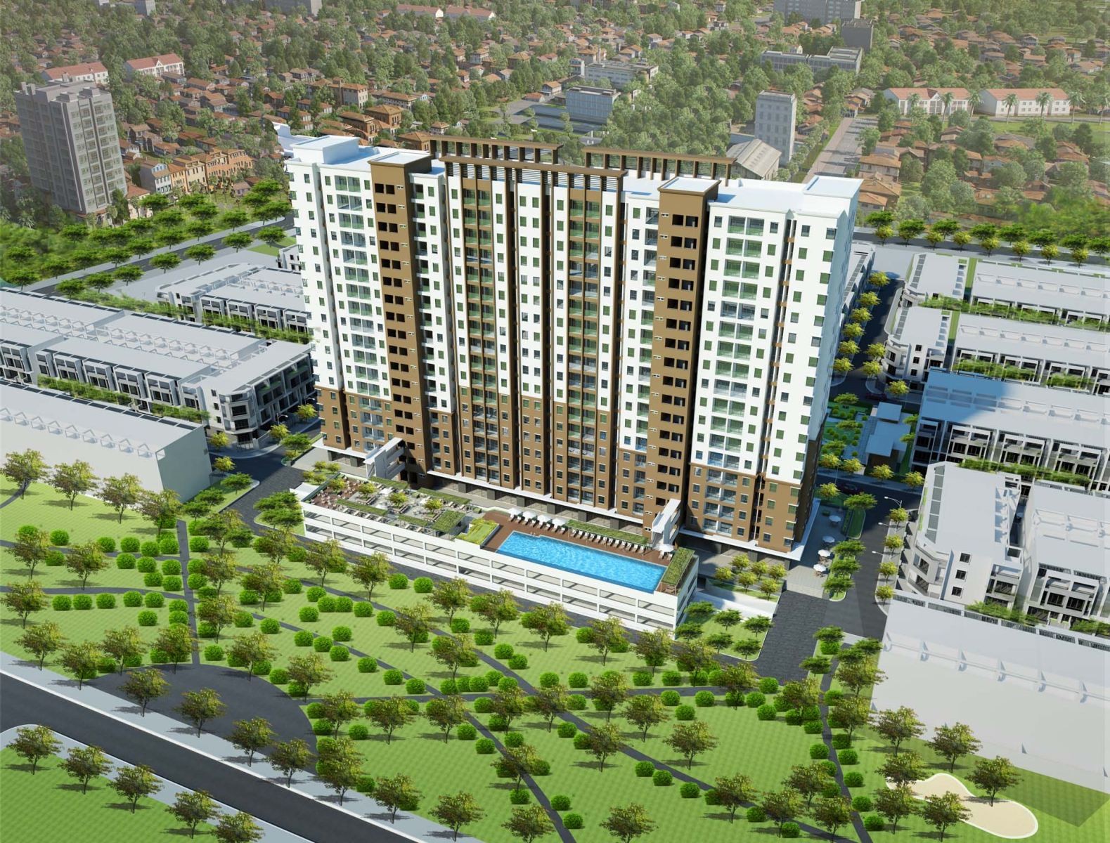 
Parkland Plaza là tổ hợp căn hộ giá rẻ nằm ngay mặt tiền đắt giá
