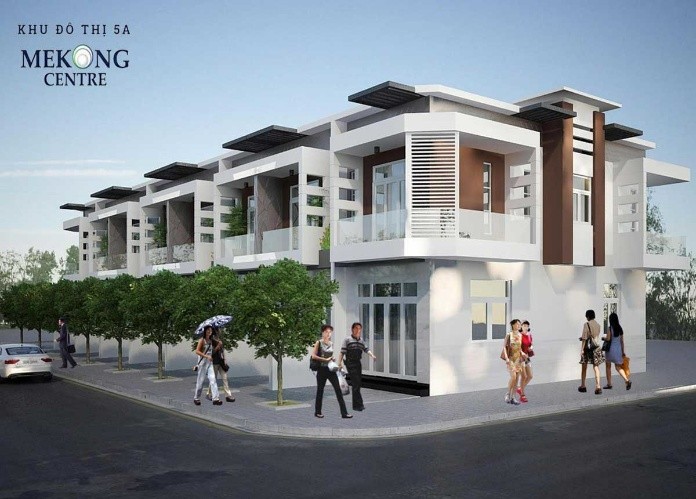 
Phối cảnh nhà ở cao cấp thuộc khu đô thị 5A Mekong Centre
