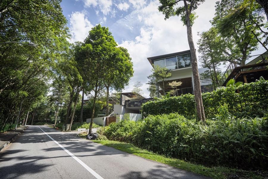 
Những bungalow cao cấp ở khu Dalvey Road của Singapore - Ảnh: Bloomberg
