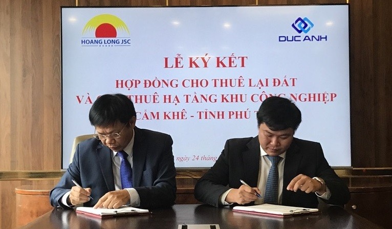 
	Buổi lễ ký kết hợp đồng giữa Hoang Long JSC với Công ty Duc Anh
	
