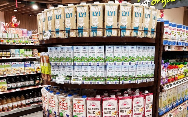 
Sản phẩm sữa Việt trên kệ siêu thị Mỹ
