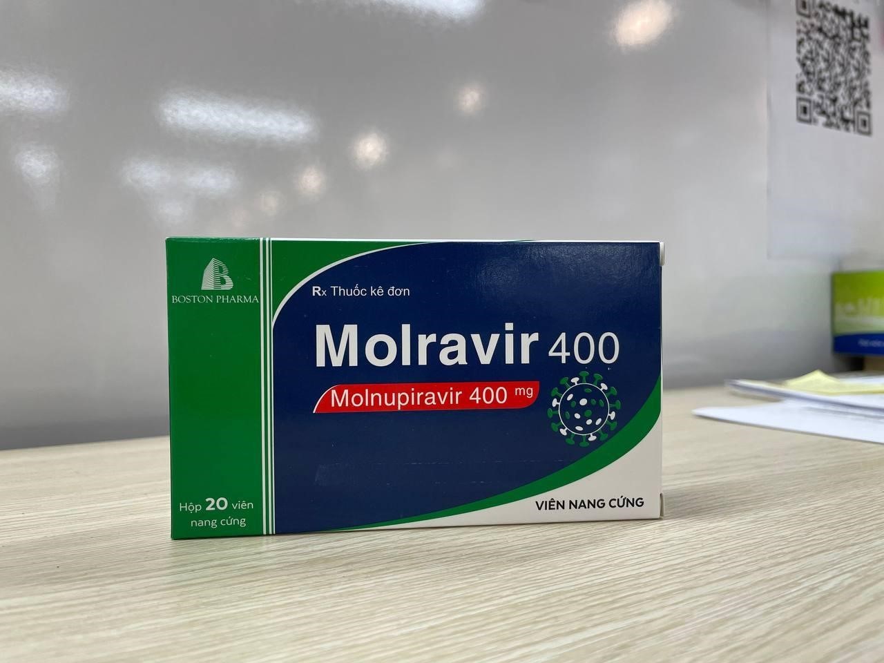 
Thuốc&nbsp;Molnupiravir dùng để điều trị Covid-19.
