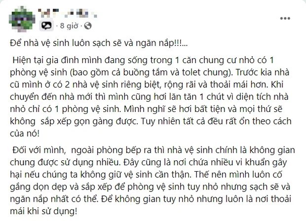 
Bài đăng được chia sẻ trong một hội nhóm trên Facebook
