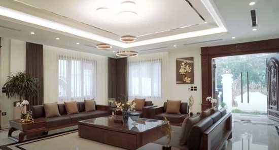 Siêu biệt thự rộng 500m2 sang trọng bậc nhất đất chè Thái Nguyên: Bộ sofa cỡ đại được nhập khẩu từ Italia có giá bằng một căn chung cư - ảnh 9