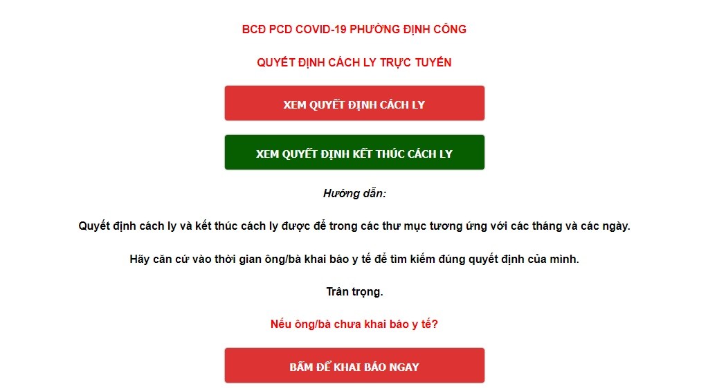 
Hiện nay, một số xã phường đã áp dụng công nghệ trong việc khai báo F0 nhằm hạn chế tình trạng tập trung đông người tại các trạm y tế địa phương.&nbsp;
