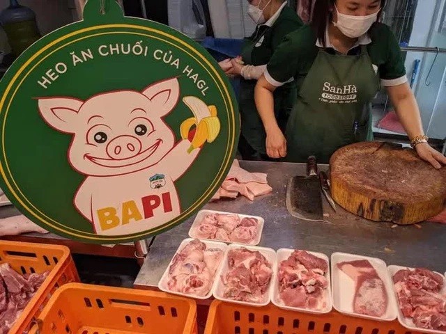 

Sản phẩm heo ăn chuối được bày bán tại cửa hàng San Hà với số lượng 100 con
