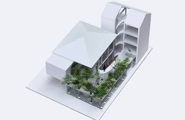 

Bản vẽ thiết kế 3D của D House sau khi cải tạo với không gian mở
