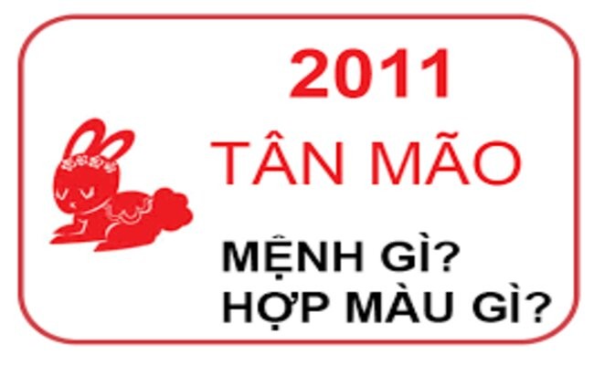 
Tuổi 2011 hợp màu gì? (Nguồn Internet)
