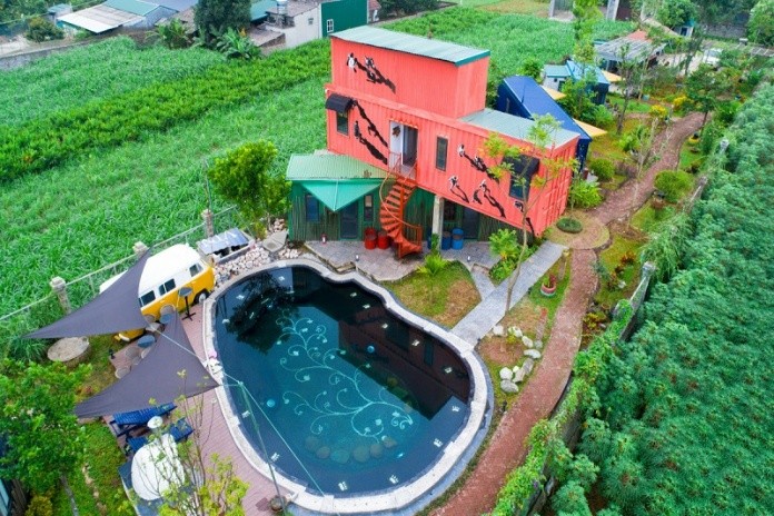 
Homestay Colorful house thiết kế hình container độc đáo
