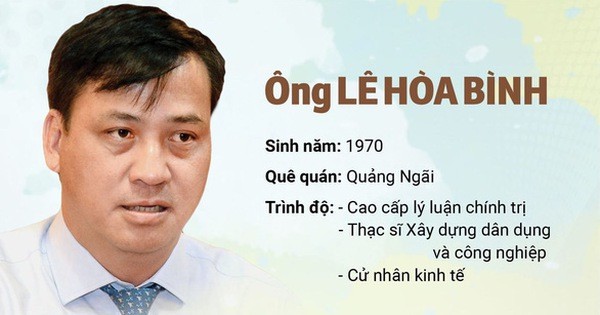 
Ông Lê Hòa Bình sinh ngày 1/4/1970 tại Quảng Ngãi
