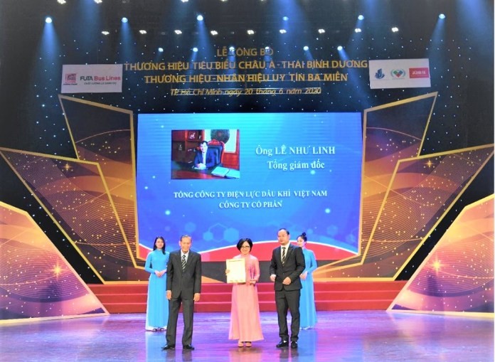 
PV Power nhận giải thưởng thương hiệu tiêu biểu châu Á - Thái Bình Dương năm 2020
