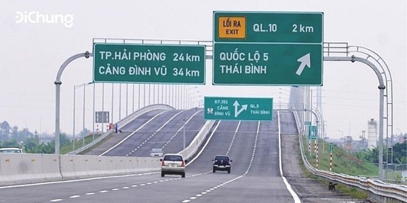 
Cao tốc Hà Nội - Hải Phòng&nbsp; đoạn qua huyện Tiên Lãng
