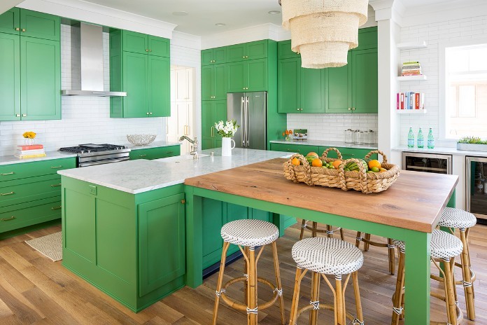 



Tủ bếp màu xanh mint, kết hợp trang trí cây xanh cho phòng bếp thêm sinh khí

