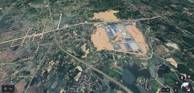 

Ảnh chụp vệ tinh khu công nghiệp Phú Hà
