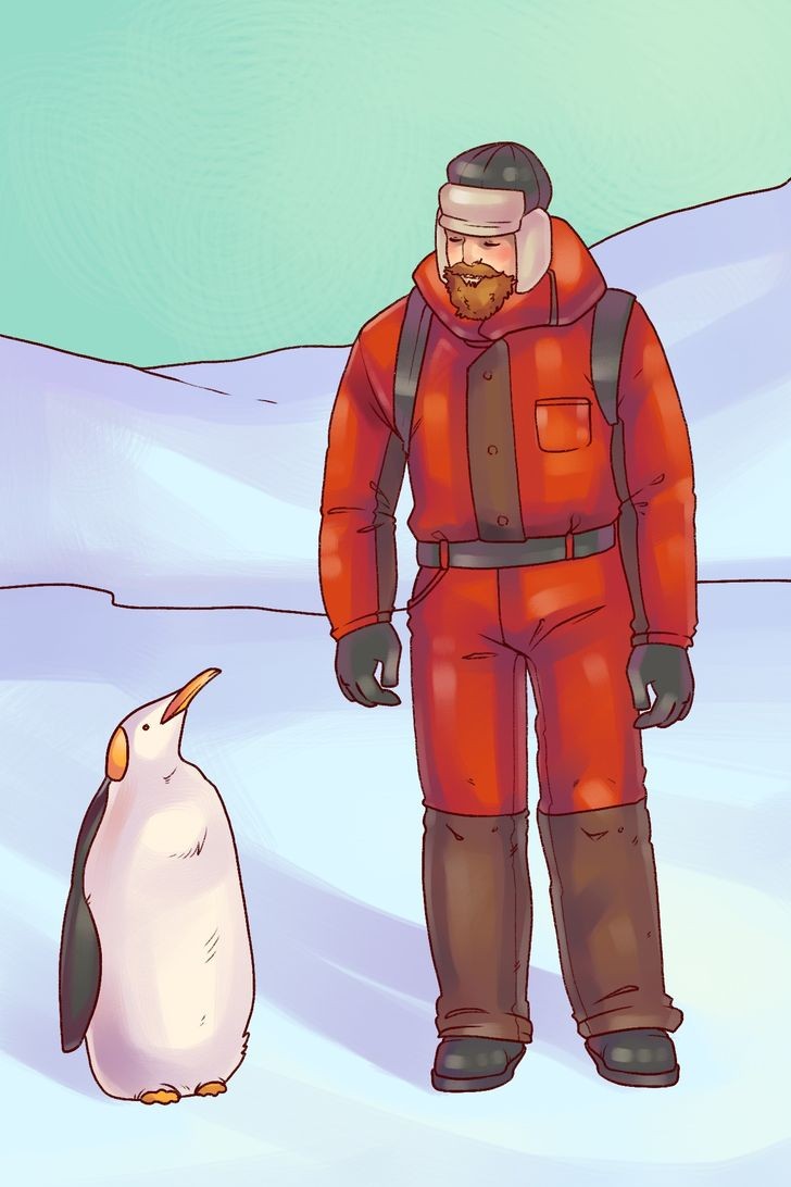 
Ngay sau khi vụ giết người xảy ra, Alex đã đến Nam Cực như một phần của chuyến thám hiểm của bản thân để phục vụ cho việc nghiên cứu sinh vật biển
