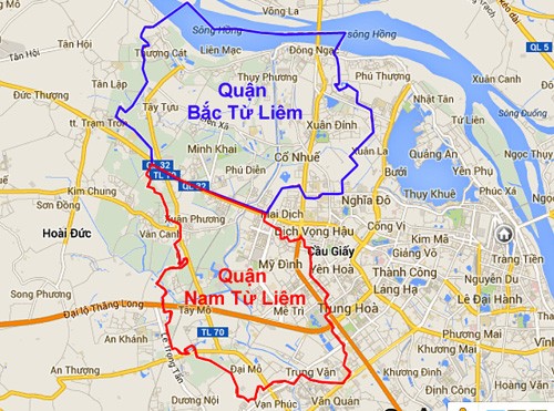


Bản đồ khu vực phía Tây Hà Nội
