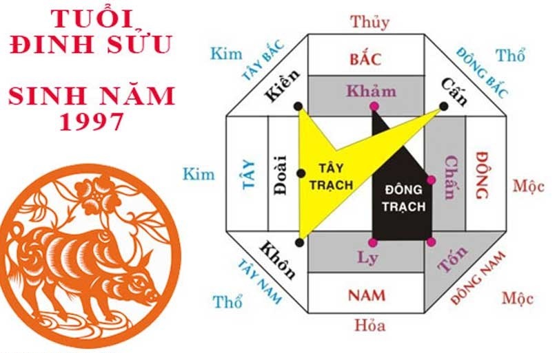 Cách lựa chọn vị trí phòng khách gia chủ tuổi 1997 - Đinh Sửu