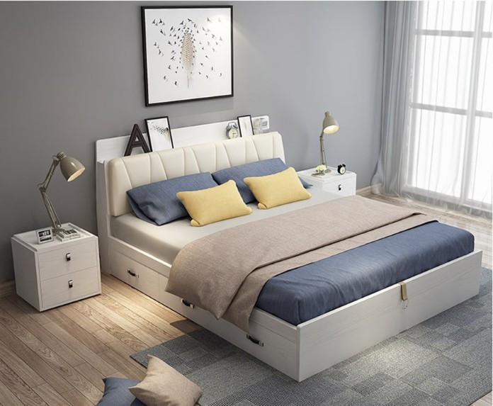 



Nên mua giường có kiểu dáng và kích thước phù hợp với tổng thể chung trong phòng ngủ&nbsp;

