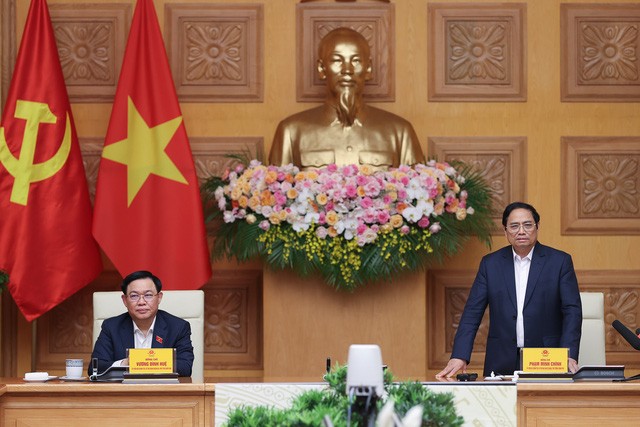 
Thủ tướng Phạm Minh Chính nhấn mạnh, Luật Quy hoạch có vị trí, vai trò quan trọng, với tư duy và cách tiếp cận mới, thay đổi cơ bản về quản lý quy hoạch - Ảnh: VGP/Nhật Bắc
