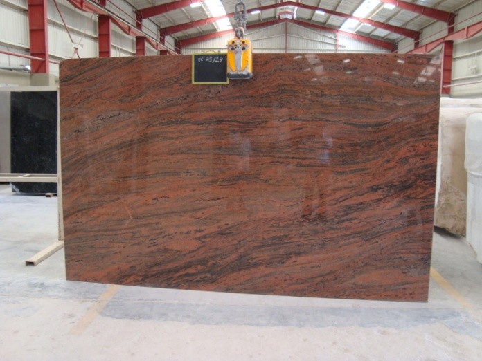 
Thành phần chính của đá granite đỏ ruby chủ yếu là fenspat kali
