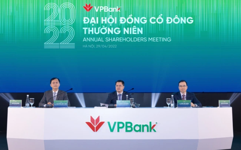 
Chiều ngày 29/4/2022, Ngân hàng TMCP Việt Nam Thịnh Vượng (VPBank) đã tiến hành tổ chức đại hội đồng cổ đông thường niên năm nay
