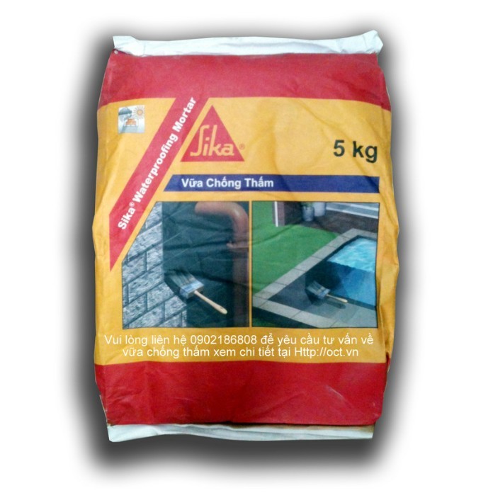 



Sika® Waterproofing Mortar là vữa chống thấm gốc xi măng ở dạng bột màu xám

