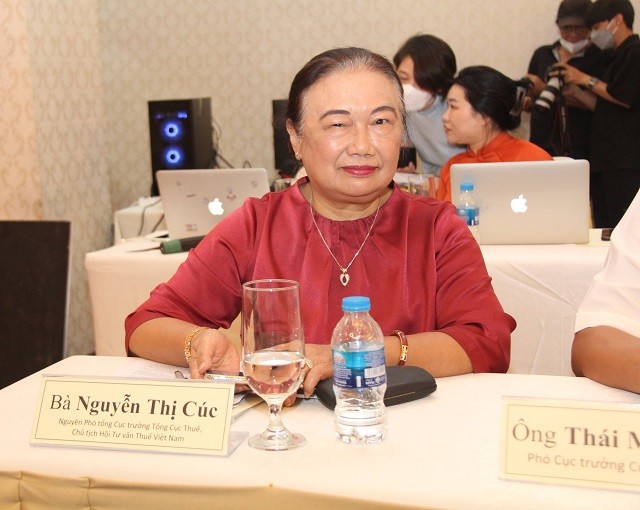 
Tham dự Hội thảo có bà Nguyễn Thị Cúc – Nguyên Phó tổng cục trưởng Tổng Cục Thuế, Chủ tịch Hội Tư vấn Thuế Việt Nam
