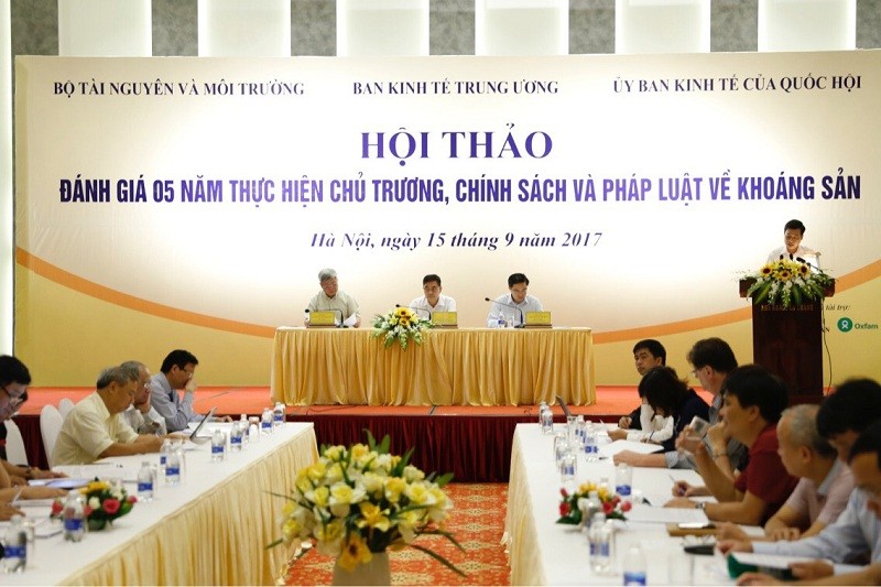 
Hội thảo đánh giá về thực hiện chính sách về khoáng sản
