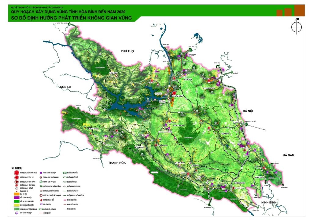 
Hình ảnh bản đồ quy hoạch phát triển không gian vùng tỉnh Hòa Bình
