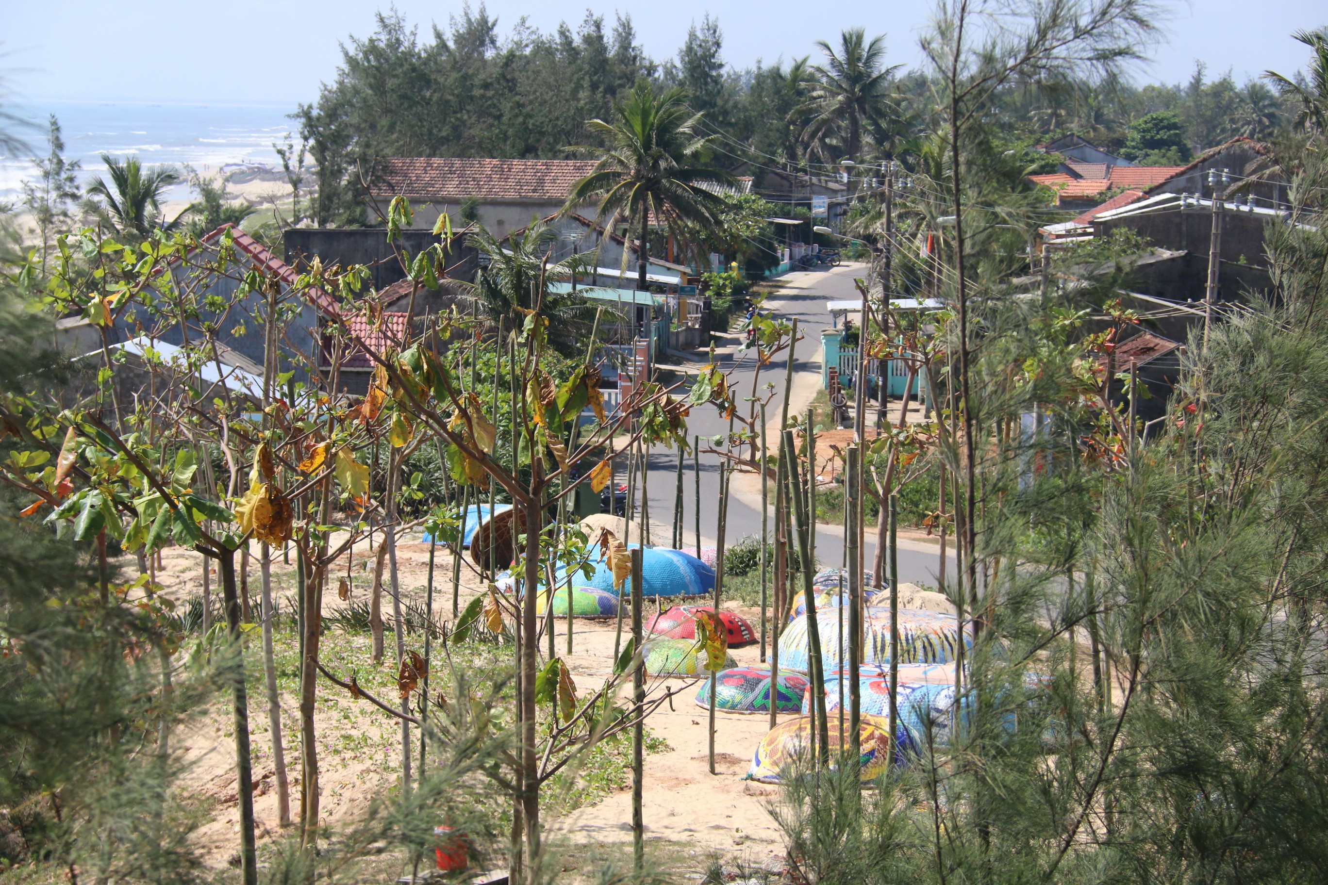 
Nhiều người dân bán nhà ven biển rồi vào làng mua đất xây nhà
