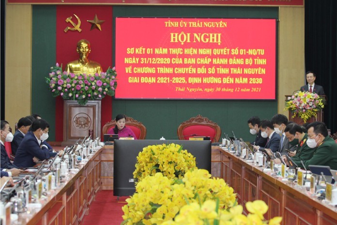  Tỉnh Thái Nguyên cũng hoàn thành triển khai chuyển đổi số ở xã Sảng Mộc (H.Võ Nhai) và xã La Bằng (H.Đại Từ)