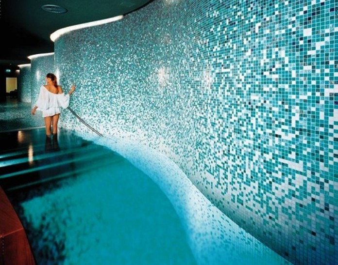 Mẫu gạch Mosaic màu xanh dương