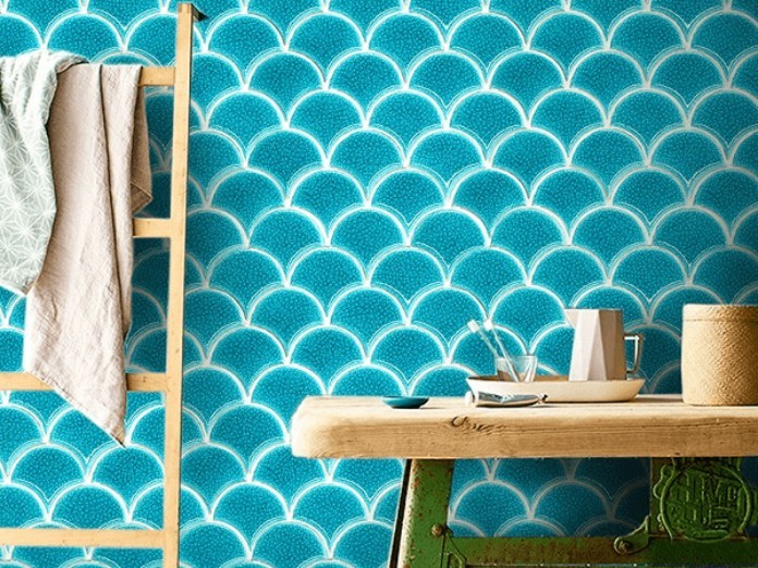 Mẫu gạch vảy cá độc đáo cho không gian ốp