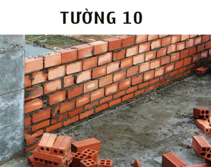 
Tường 10 được dùng trong xây dựng tường rào
