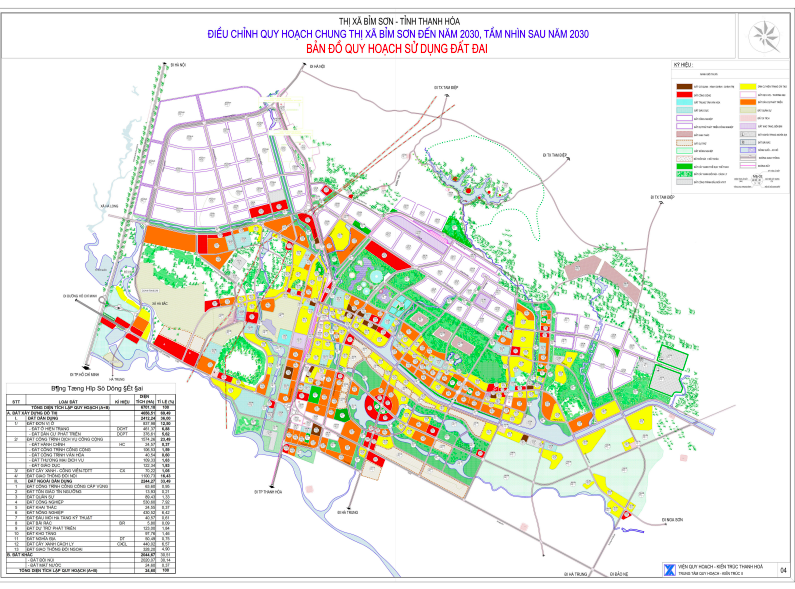 
Hình ảnh bản đồ quy hoạch sử dụng đất đai thị xã Bỉm Sơn, tỉnh Thanh Hóa&nbsp;
