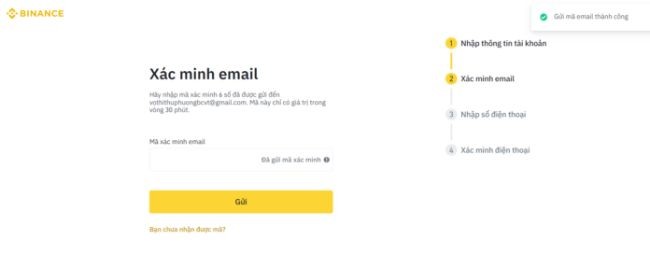 
Nhập mã xác minh email
