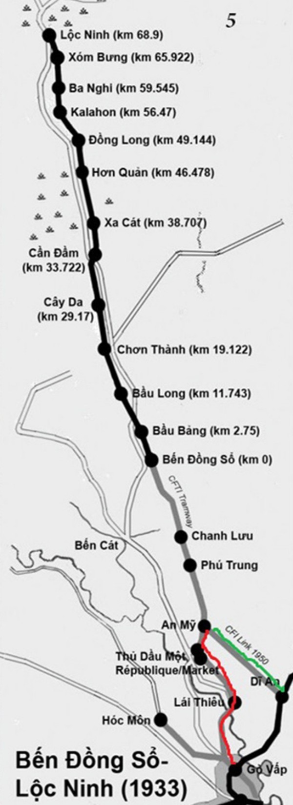 
Tuyến đường sắt Sài Gòn - Lộc Ninh
