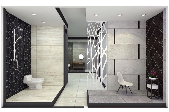 
Gạch lát tường vân gỗ cho nhà tắm với ưu điểm bền, dễ vệ sinh và bảo quản
