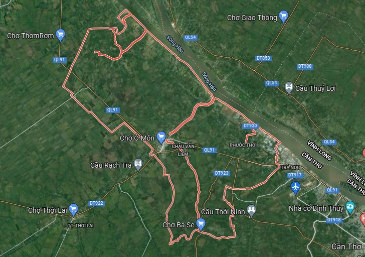 
Bản đồ quy hoạch sử dụng đất quận Ô Môn
