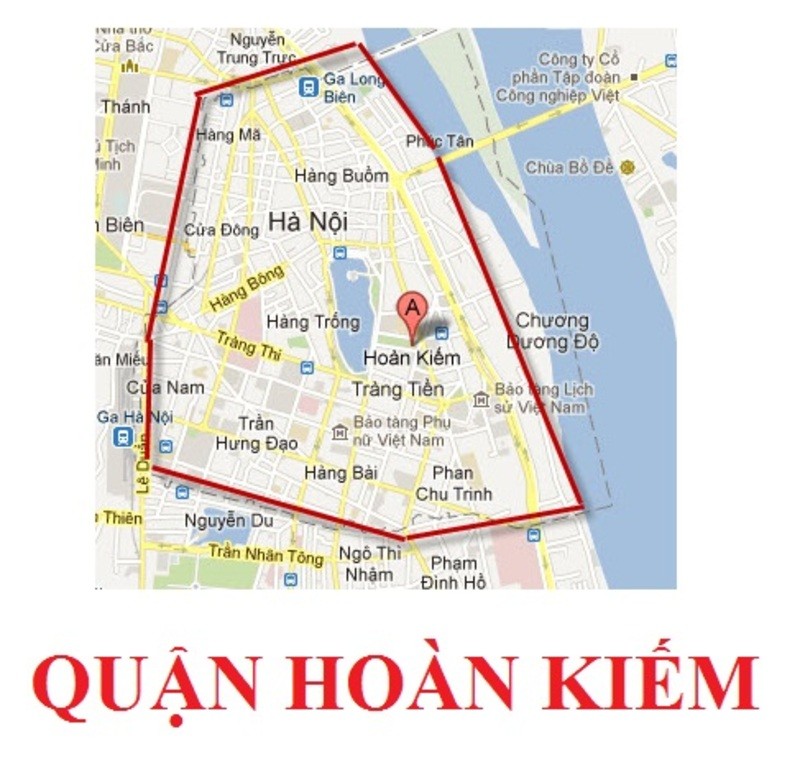 
Bản đồ quận Hoàn Kiếm
