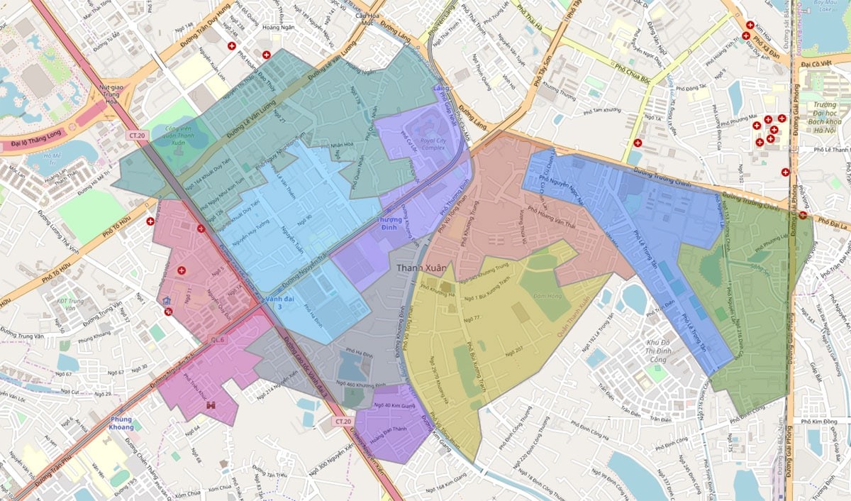 
Hình ảnh bản đồ quy hoạch giao thông quận Thanh Xuân
