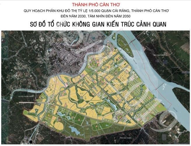 
Bản đồ quy hoạch không gian kiến trúc cảnh quan quận Cái Răng
