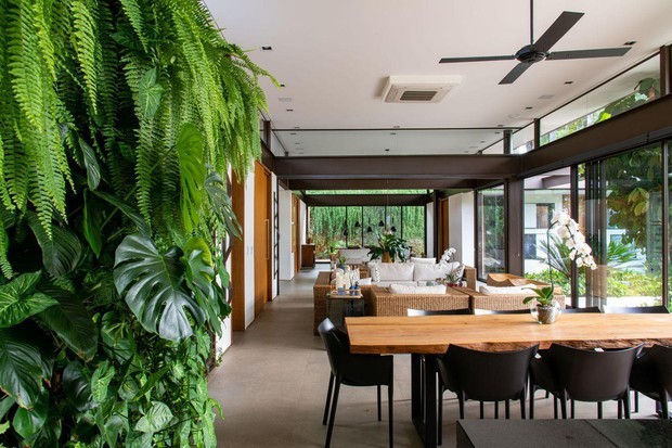 
Phòng khách và phòng ăn thoáng sáng tự nhiên, thiết kế đơn giản nhưng vẫn đảm bảo công năng sử dụng
