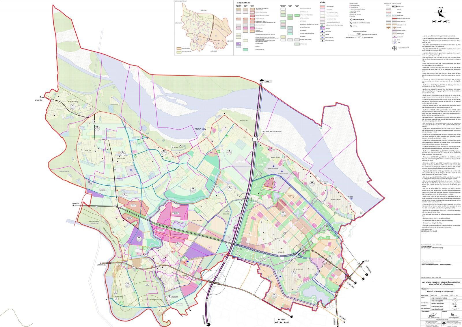 
Hình ảnh bản đồ quy hoạch sử dụng đất huyện Đan Phượng
