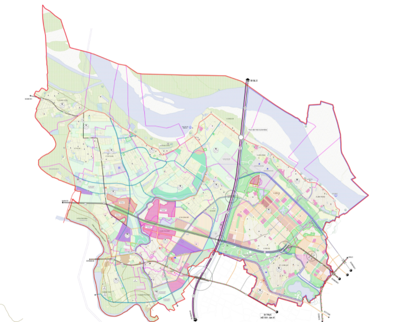 
Hình ảnh bản đồ quy hoạch khu vực huyện Đan Phượng theo bản đồ quy hoạch chung xây dựng huyện Đan Phượng, thành phố Hà Nội đến năm 2030.
