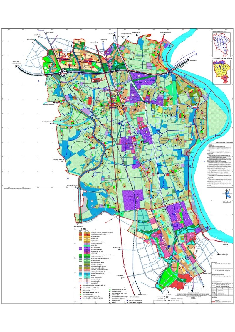 
Hình ảnh bản đồ quy hoạch chung huyện Thường Tín

