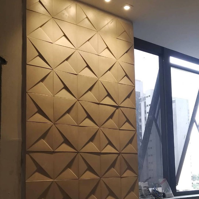 
Gạch 3D bê tông trang trí mang lại vẻ đẹp hiện đại cho gian phòng
