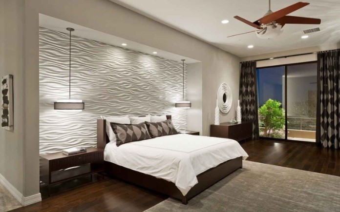 
Gạch 3D ốp tường phòng ngủ có nhiều kích thước nên có thể phù hợp với mọi diện tích không gian
