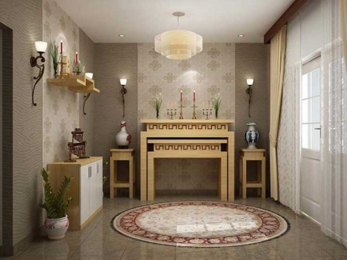 
Mẫu gạch ốp tường phòng thời giả vải vô cùng trang nhã
