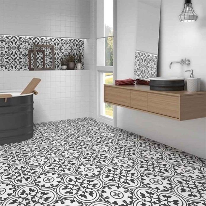 Gạch lát nền hoa văn có khả năng chống cháy